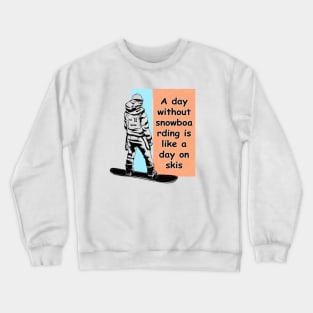 snowboarding Crewneck Sweatshirt